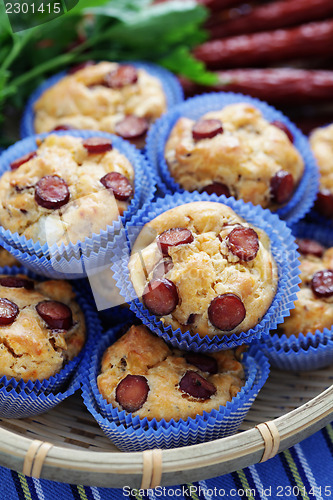 Image of muffins with sausages