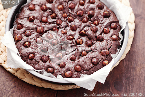 Image of hazelnuts brownie 