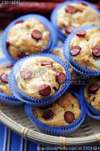 Image of muffins with sausages