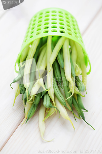 Image of green and yellow beans