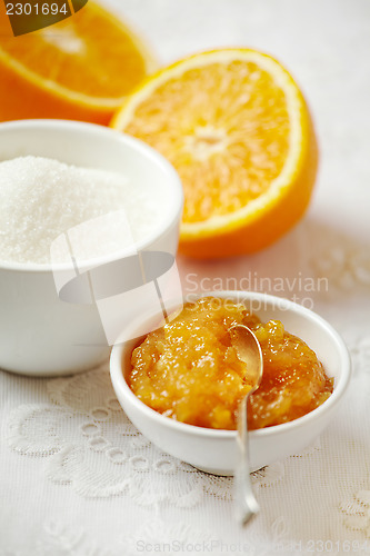 Image of bowl of orange jam