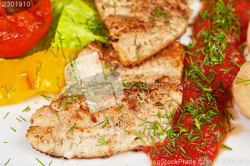 Image of Tasty fish pike perch fillet