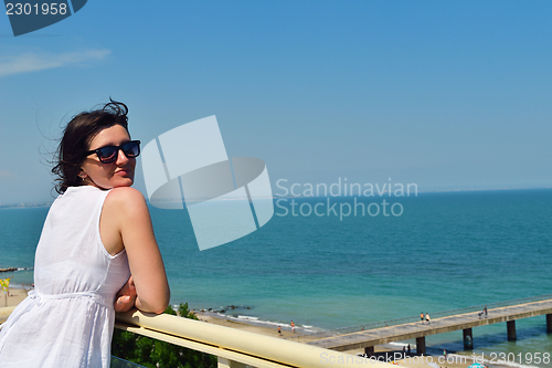 Image of happy woman outdoor