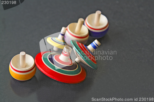 Image of Asian wooden tops