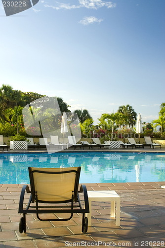 Image of swimming pool at luxury hotel