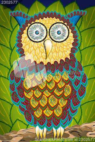 Image of Illustration of an owl