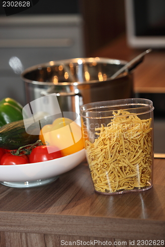 Image of Fresh ingredients for pasta