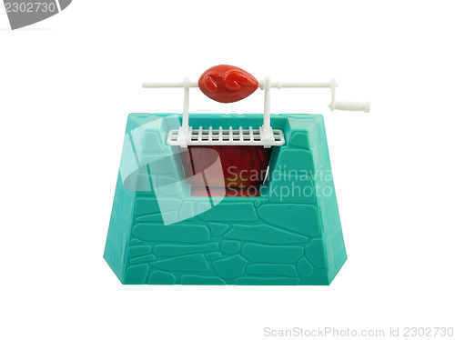 Image of Small plastic barbecue