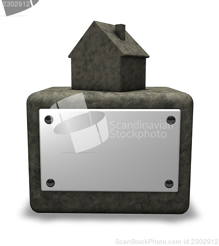 Image of stone house on socket
