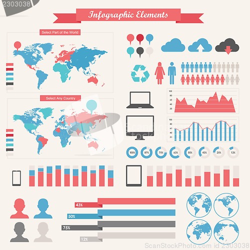 Image of IT Industry Infographic Elements