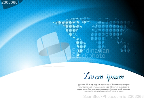Image of Bright blue vector background