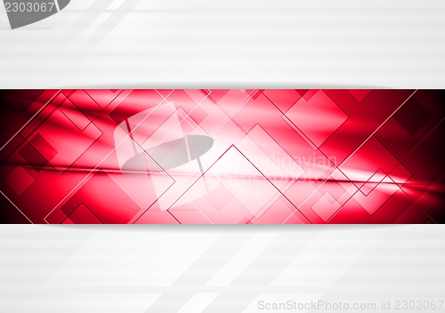 Image of Bright red vector background