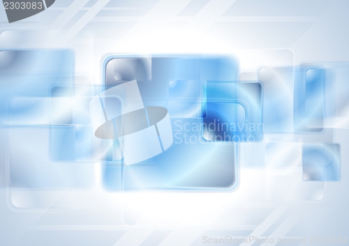 Image of Shiny blue hi-tech background