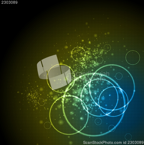 Image of Vector shiny tech background