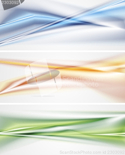 Image of Bright abstract vector banners