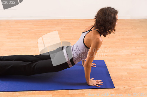 Image of woman doing yoga