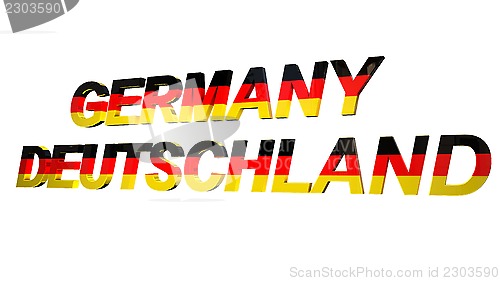 Image of 3d text germany