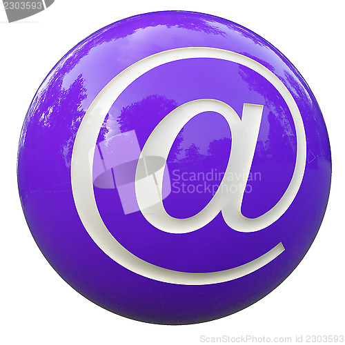Image of ball with the letter arroba