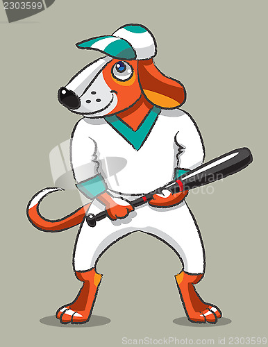 Image of Dog the baseball player