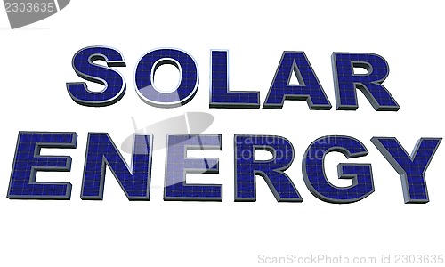 Image of 3d solar energy