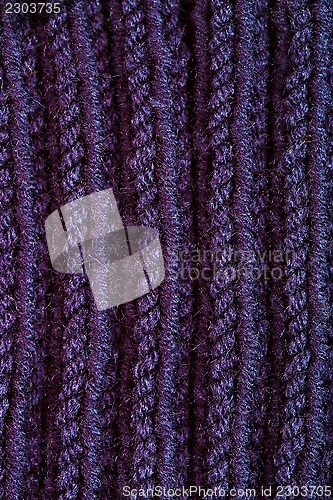 Image of  knitted blue wool texture