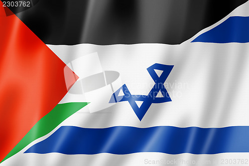 Image of Palestine and Israel flag