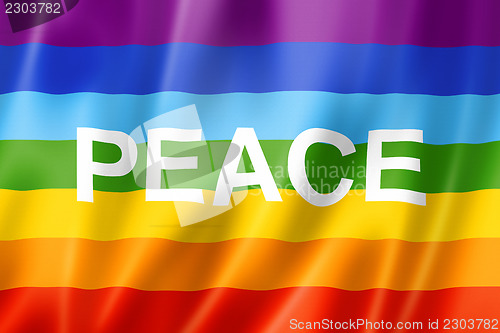 Image of Rainbow peace flag