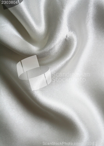 Image of Smooth elegant white silk as background