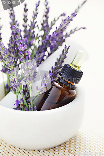 Image of lavender and mortar and pestle