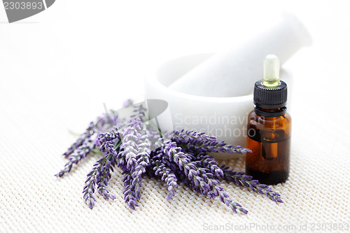 Image of lavender and mortar and pestle