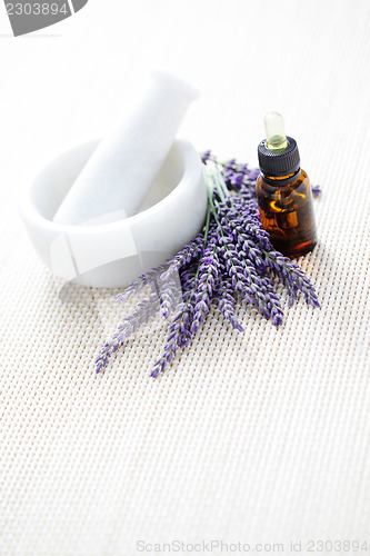 Image of lavender and mortar and pestle