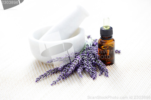 Image of lavender and mortar and pestle