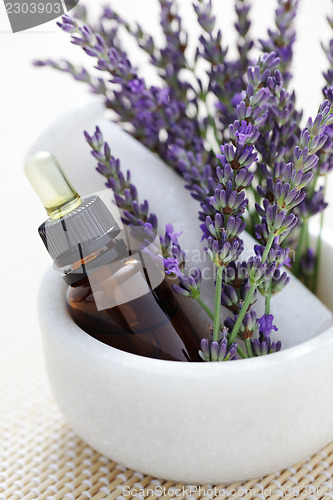 Image of lavender and mortar and pestle