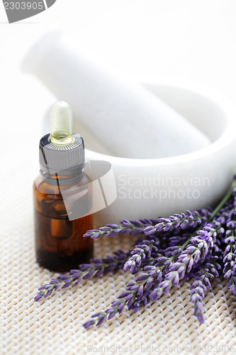 Image of lavender and mortar and pestle