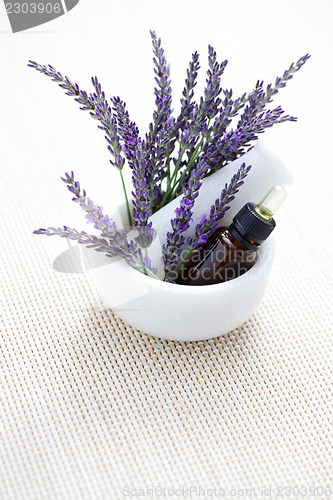 Image of lavender and mortar and pestle