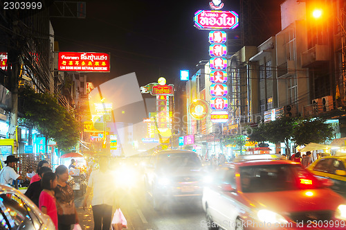 Image of Yaowarat Road at night