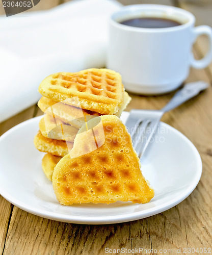 Image of Biscuit in the shape of heart on a plate