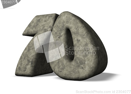 Image of number seventy