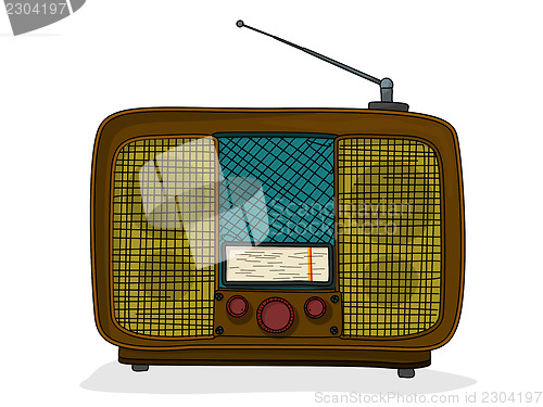 Image of Retro style radio