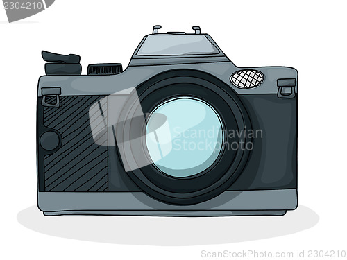 Image of Retro cartoon foto camera