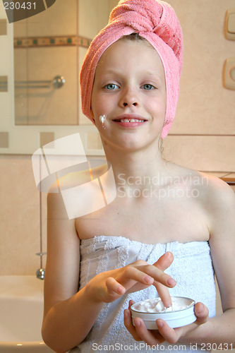Image of In the bathroom