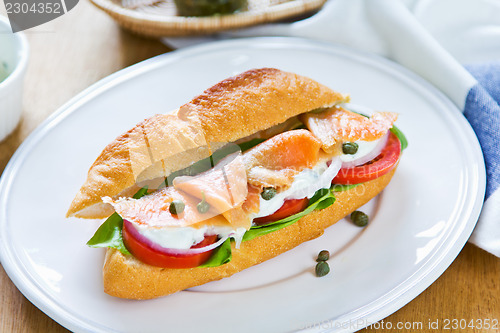 Image of Salmon sandwich 