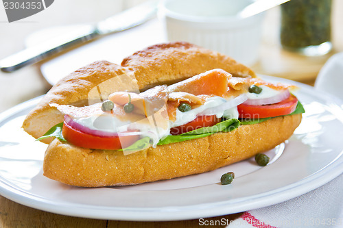 Image of Salmon sandwich 