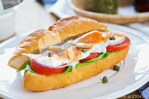 Image of Salmon sandwich 