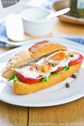 Image of Salmon sandwich 