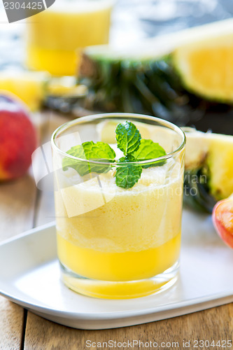 Image of Pineapple with Peach smoothie