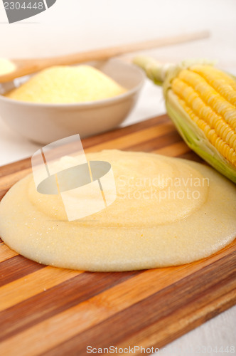 Image of polenta corn maize flour cream