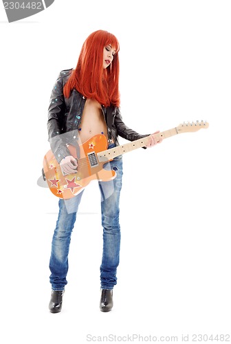 Image of guitar babe