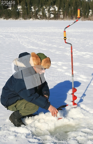 Image of Ice fishing