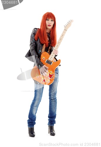 Image of guitar babe